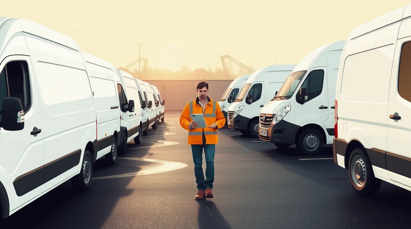 Technik v servise obhliada poškodený nárazník firemného automobilu po zrážke
